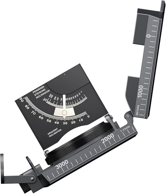 Compass Hiking Survival, IP65 Waterproof Metal Compass with Sighting Clinometer and Carry Bag, Multifunctional, Professional, for Camping Hunting Hiking Navigation