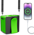 Portable Waist Fan Brushless Rechargeable 15000mAh, 7 Speeds 15000RPM Strong Airflow Clip On Belt Fans, Wearable Neck Fan for Outdoor, Jobsite, Travelling, Warehouse - Max 32H Runtime