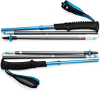 BLACK DIAMOND Distance Carbon Z Trekking and Running Poles, Pair of Foldable, Ultra Lightweight, Fixed Length Carbon Fiber Hiking Poles