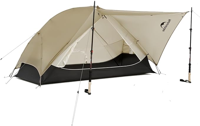 Naturehike Mongar UL 1-2 Person Backpacking Tent,15D Nylon Waterproof Ultralight One Person Two Person Tent with Footprint