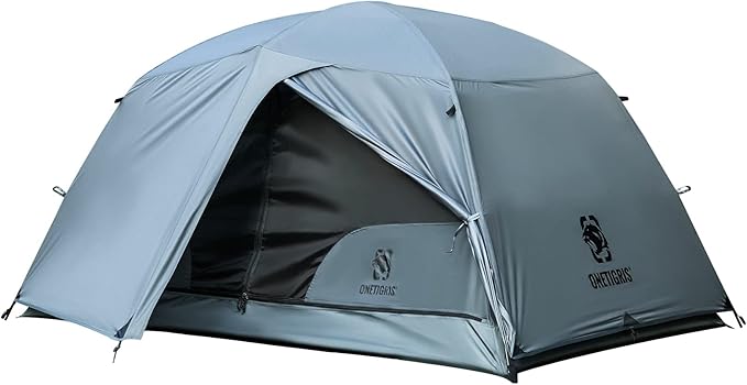 OneTigris COSMITTO 2 Person Backpacking Tent Shelter- Free Standing Lightweight Waterproof 3 Season Camping Tent for Outdoor Hiking Mountaineering