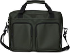 RAINS Texel Tech Bag - Green Waterproof Water Resistant Water Repellent Laptop Bag Unisex Commuter Travel Case 15" Computer Sleeve Tech Organizer - 2 Year Warranty