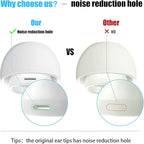 [3 Pairs] Replacement Ear Tips for Airpods Pro and Airpods Pro 2nd Generation with Noise Reduction Hole,Silicone Ear Tips for Airpods Pro with Portable Storage Box and Fit in The Charging Case(Medium)