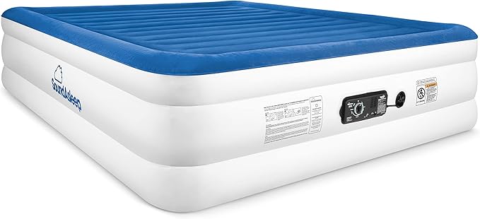 SoundAsleep Products CloudNine Series Air Mattress Includes Dual Smart Pump Technology - King Size