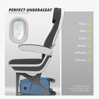 Verage Underseat Carry On Luggage with Spinner Wheels (Coast Blue, 14.5-Inch Plus Underseat Pro)