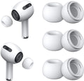 [3 Pairs] Replacement Ear Tips for Airpods Pro and Airpods Pro 2nd Generation with Noise Reduction Hole, Silicone Ear Tips for Airpods Pro with Portable Storage Box and Fit in The Charging Case(Small)