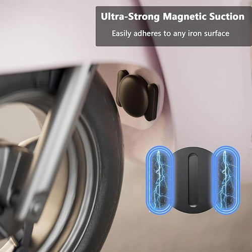 1PCS GPS Tracker for Vehicles,No Monthly Fee GPS Car Tracker,Car Locator Work with Apple Find My(iOS Only),Mini GPS Tracker with Magnetic Case (Black