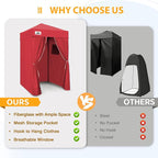 EAGLE PEAK EAGLE PEAK Flex Ultra Compact Pop-up Canopy, Sun Shelter, Changing Room, Portable Privacy Canopy Cabana, 4x4ft Canopy Tent, for Pool, Fashion Photoshoots, or Camping, Red