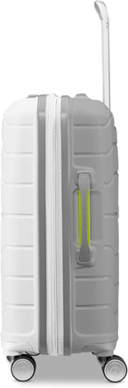 Samsonite Freeform 2-Piece Luggage Set - Carry-On & Large Checked Luggage with Dual Spinner Wheels - Durable Polypropylene Hardshell - TSA Lock, Airline-Approved - Expandable Hard Shell - White/Grey