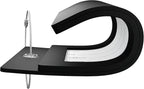 Gostwo 2 Pack Luggage Tags for Suitcases, 26 Initial Letter Travel Luggage Baggage Identification Labels ID Tag Fully Bendable Tags with Stainless Steel Loop (Black) (Letter R)
