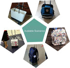 Backpack Trolley with Wheels, Foldable Luggage Trolley,6 Wheels Rolling-Luggage Carts, Aluminium Alloy Travel Hand Trolley for Bags Lunch Backpack