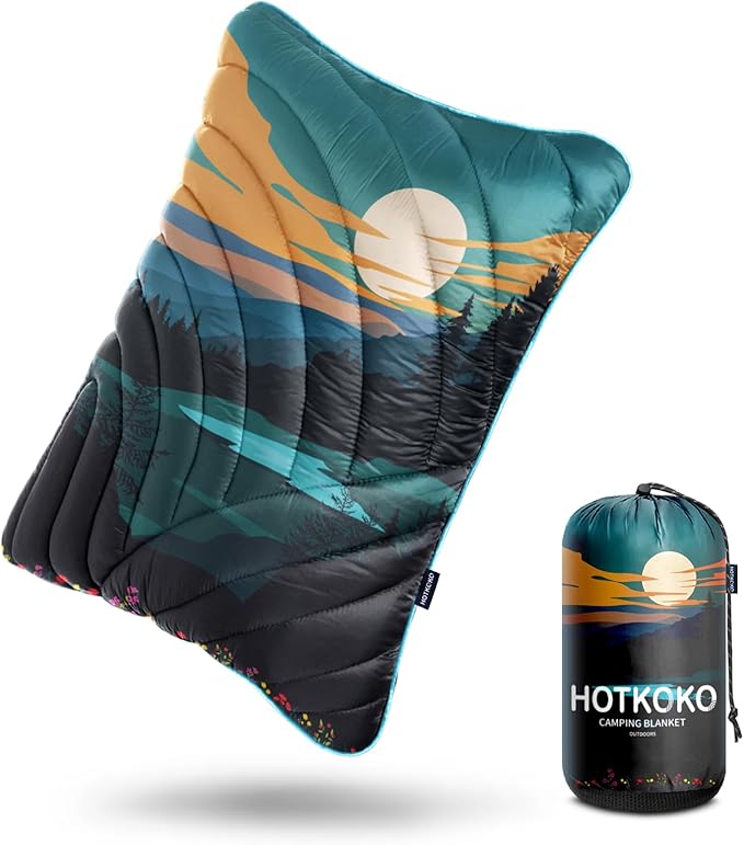 Camping Pillow,Supportive Compressible Travel Pillow Large Size Lightweight Camp Pillow with Storage Bag for Camping,Hiking,Backpacking,Airplane