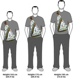 KL928 Canvas Sling Bag - Small Crossbody Backpack Shoulder Casual Daypack Rucksack for Men Women(Large Version)