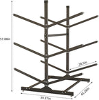 Kayak Storage Rack, Heavy-Duty Metal Kayak Storage Rack Adjustable Freestanding Kayak Stand, Canoe and Paddleboard Kayak Rack for Indoor & Outdoor Use