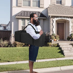 COOLBEBE 36-Inch Large Travel Duffle Bag, 100L Heavy Duty Luggage for Sports Equipment, Camping & Moving, Water Resistant, Black