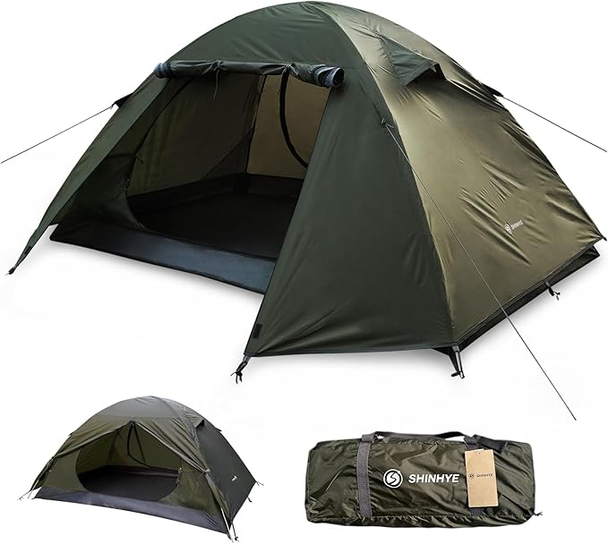 Ultralight 2/3/4 Person Backpacking Tent - Waterproof, 2 Doors, Easy Setup