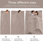 Sleeping Bag Liners Lightweight Travel Camping Sheet Sleep Bag Liner Adults Lightweight Warm Weather Hotel Compact Portable Sleeping Sack Indoor Outdoor Hostels Traveling Backpacking Hiking Blankets