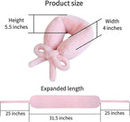 Travel Pillow Multifunctional Airplane Travel Neck Pillow Provides Neck and Lumbar Support During Travel Airplane Pillow Pink