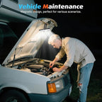 LED Camping Lantern Rechargeable, 10000mAh Portable Camping Lights up to 120+ Hours, 12 Light Modes, Dimmable, LCD Digital Display, Waterproof, Camping Essentials for Power Outages, Emergency