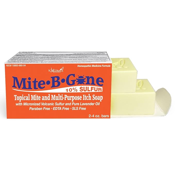 Relief Soap - Fast Anti-Itch Soaps for Human Mites, Insect & Mosquito Bites, Itching & Discomfort | Kid Safe | Effective for All Skin Types | 4 oz Bars (2)