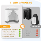 EAGLE PEAK EAGLE PEAK Flex Ultra Compact Pop-up Canopy, Sun Shelter, Changing Room, Portable Privacy Canopy Cabana, 5x5 Canopy Tent, for Pool, Fashion Photoshoots, or Camping White