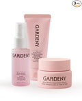 GARDENY Korean Skincare Set | 3-step K-Beauty Routine Kit | Cleansing Balm, Mask-to-Foam Cleanser & Hydrating Mist Toner | Rose PDRN Technology | Travel Size 1.01 fl. oz Each