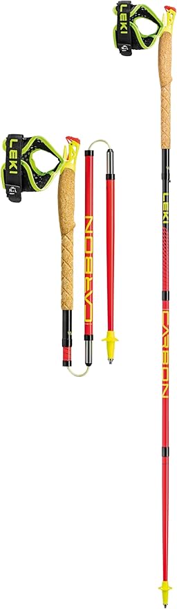 LEKI Ultratrail FX.One Carbon Collapsible Lightweight Trekking Poles for Hiking & Trail Running