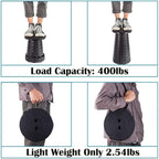 2 Pack Collapsible Stool, 400lbs Max Weight, Lightweight But Sturdy, Portable Retractable Folding Telescoping Foldable Camping Stool for Adults Outdoor Fishing Hiking BBQ