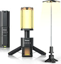 Clemas Telescopic Camping Lights Rechargeable 14000 mAh Led Multifunction Magnetic Lanterns Job Site Lighting Cordless Dimmable Camping Tent Lamp Portable Power Supply 6000LM IPX5 Waterproof