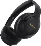 YUMONDEAR Bluetooth Headphones Over Ear, 80 Hrs Playtime Wireless Headphones with ENC Mic, Deep Bass EQ, Foldable Comfort for Travel, Gym & Commuting, Stocking Stuffers