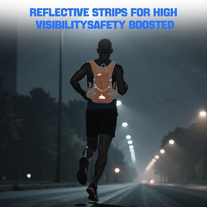 Hydration Backpack 20L Lightweight Breathable Water Backpack with 2L Water Bladder, Adjustable Chest Straps Running Hydration Vest for Cycling, Hiking, Climbing