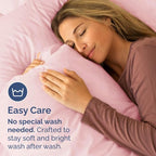 Pillowcases - Ultra Soft Hotel Quality Pillowcase Covers - Comfy, Cozy & Wrinkle Free - Shrinkage, Stain & Fade Resistant - Machine Washable Pillow Protectors - (Queen, Baby Pink, 4 Piece Set)