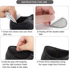 Dr.Foot Heel Grips for Women and Men, Self-Adhesive Heel Cushion Inserts Prevent Heel Slipping, Improve Shoes Too Big, Rubbing, Blisters, Foot Pain- 2pairs+ Extra 1pair(Grey)