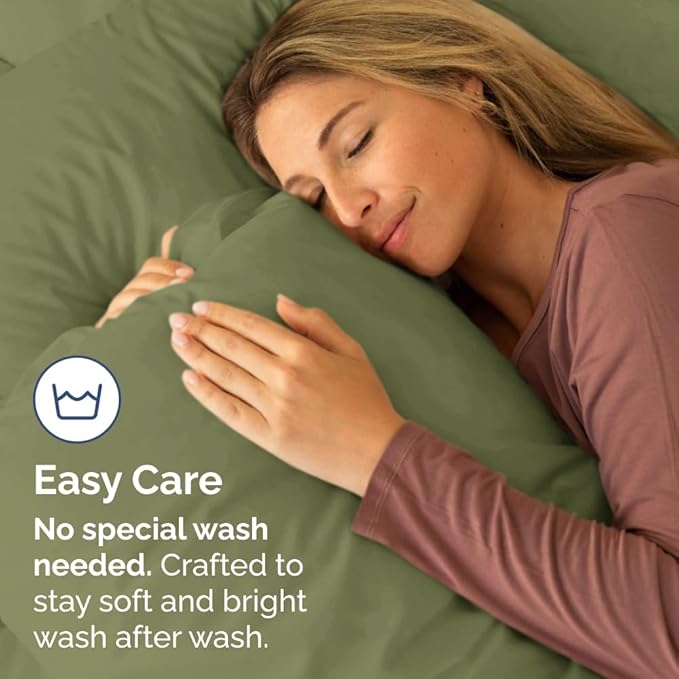 Long Pillowcases - Body Pillow Cover - Long Pillow Insert for Sleeping, Side Sleepers - Soft & Breathable Body Pillow Case with Envelope Enclosure - Comfy & Machine Washable - 20" x 54" (Sage Green)
