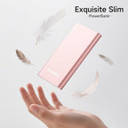 Pilot 4GS Portable Charger 12000mAh Fast Charging Power Bank Dual 3A High-Speed Output Battery Pack Compatible with iPhone 16 15 14 13 12 11 and More (Rose Gold)