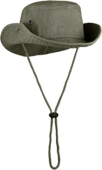 Wide Brim Hiking Fishing Safari Boonie Bucket Hats 100% Cotton UV Sun Protection for Men Women Outdoor Activities