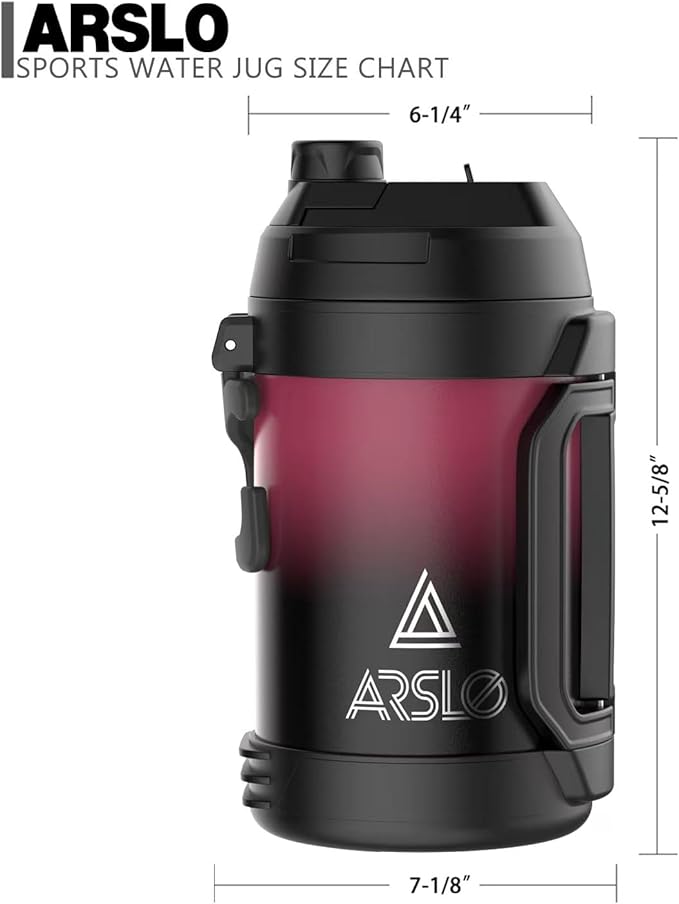 Sports Water Jug - Gallon Water Bottle - Large Insulated Stainless Steel Bottle for Gym, Workouts, Basketball, Football, Soccer - Keep Water Cold for Up To 24 Hours - 108OzNEW