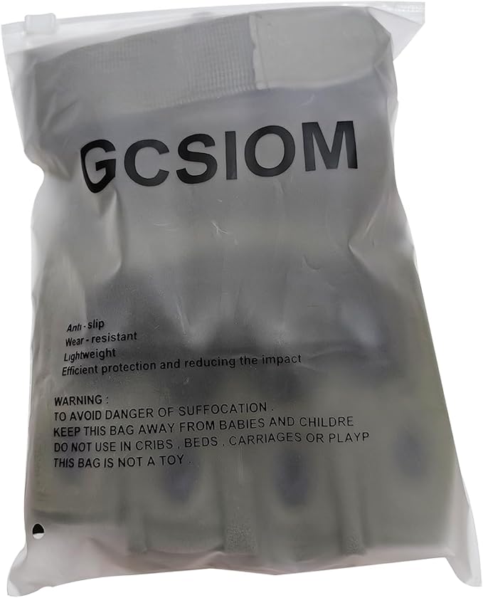 GCSIOM Tactical Fingerless Gloves Breathable, Non-Slip, Impact Resistant, Suitable for Outdoor Cycling, Motorcycle Riding, Rock Climbing