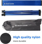 ROCK CLOUD Portable Camping Table Ultralight Aluminum Folding Beach Table Camp for Camping Hiking Backpacking Outdoor Picnic, Blue