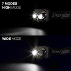 Energizer Vision HD+ LED Headlamp, Water Resistant Bright Headlamp with Digital Focus, Camping Gear and Emergency Light, Batteries Included, Pack of 1