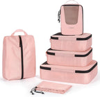 BAGSMART Compression Packing Cubes for Travel, 6 Set/5 Set/4 Set, Compression Suitcase Organizer Bags Set for Suitcases Travel Essentials, Lightweight Packing Organizers
