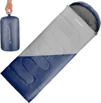 Clostnature Sleeping Bag for Adults and Kids - Lightweight Camping Sleeping Bag for Girls, Boys, Youths, Ultralight Backpacking Sleeping Bag for Cold Weather - Compression Sack Included(Left Zipper)