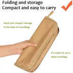 Portable Stool, Camping Chair, Portable Foldable Fishing Stool, Adult Portable Chair, with A Load Capacity of 330 Pounds, Suitable for Camping, Hiking and Fishing (Khaki)