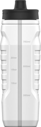 Under Armour Squeeze Water Bottles, 32 oz Water Bottles, Sideline Sports Water Bottle with Quick-Shot Lid, Quick & Easy Hydration, Gym Water Bottles, Squeeze Bottle, 1 32oz Bottle