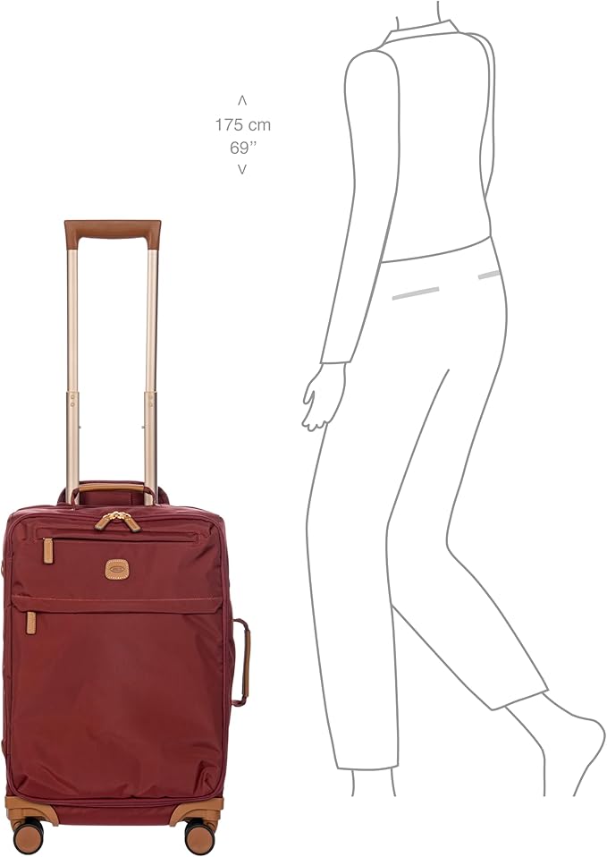 Bric's X-Collection Recycled fabric Trolley carry-on 55cm - 21" - Bordeaux