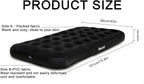 Twin Size Single Camping Air Mattress Bed with Air Pump,Inflatable Travel Air Mattress,Thickened Portable Blow Up Sleeping Bed Pad for Truck Tent Camping/Home/Hiking(Black)