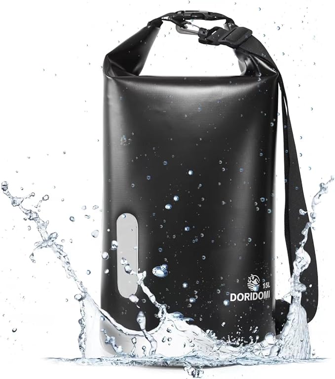 Faraday Bags Dry Bag - Black 15L Waterproof EMP Protection Bag, RFID Signal Blocking Shield Faraday Bag For Electronic Products Security, Protect Data Devices From Hacking, Tracking