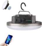 Transparent Portable Rechargeable LED Camping Lights,Waterproof Outdoor Light with 5000Lm,Super Bright Hanging Lanterns for Tents, Canopies & Outdoor Emergencies