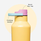 Corkcicle Classic Sport Canteen Insulated Water Bottle - Keeps Beverages Cold 25 Hours - Triple Insulated - Summer Drinkware Gift - Keeps Drinks Ice Cold - Leak-Proof Cap - 20 oz - Toucan Jams