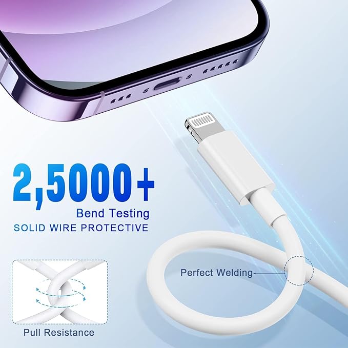 USB C to Lightning Cable 3FT 2Pack [Apple MFi Certified], Power Delivery iPhone Cables Type C iPhone Charger Cord Fast Charging Compatible iPhone 14 13 12 11 Pro Max X XS XR 8 7 6s Plus SE